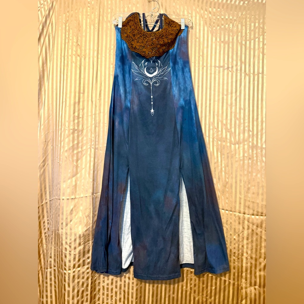 Celestial Lotus double slit floor length dress